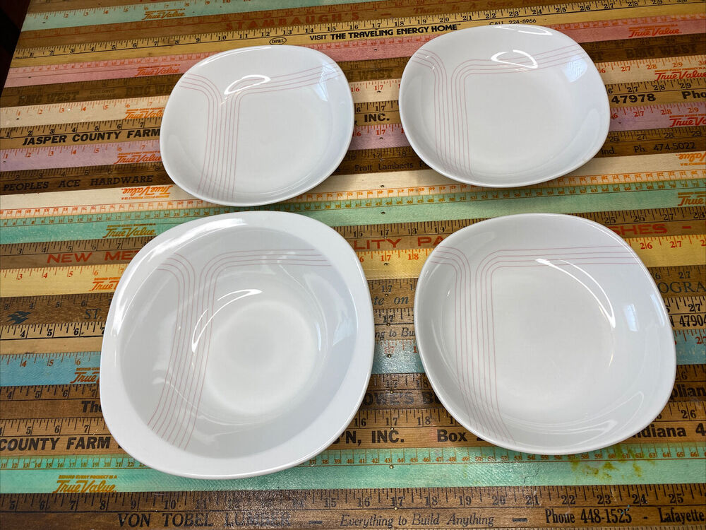 VINTAGE Schirnding Bavaria 424 W Germany MCM 3 Soup Bowls 1 Large Serving Bowl